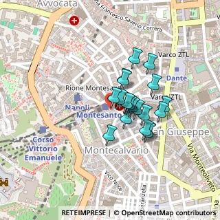 Mappa Piazza Montesanto, 80134 Napoli NA, Italia (0.1645)