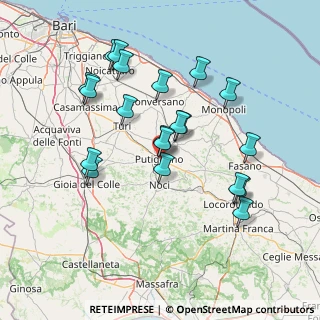 Mappa Via Tagliamento, 70017 Putignano BA, Italia (15.5065)
