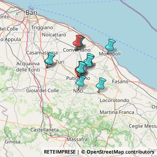 Mappa Via Tagliamento, 70017 Putignano BA, Italia (8.84571)