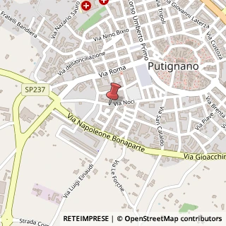Mappa Via Noci, 111, 70017 Putignano, Bari (Puglia)