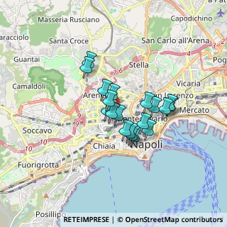 Mappa Via Settimio Severo Caruso, 80129 Napoli NA, Italia (1.29105)