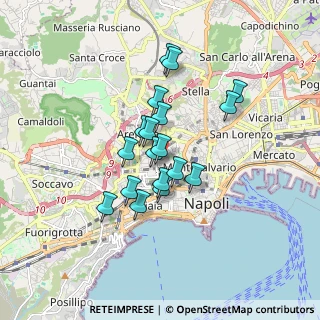 Mappa Via Settimio Severo Caruso, 80129 Napoli NA, Italia (1.39944)