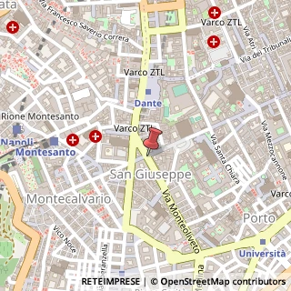 Mappa Via Sant'Anna dei Lombardi,  10, 80134 Napoli, Napoli (Campania)
