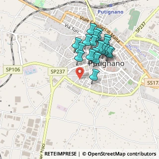 Mappa Via Pietro Nenni, 70017 Putignano BA, Italia (0.4155)