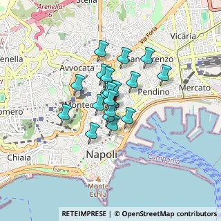 Mappa Via del Chiostro, 80134 Napoli NA, Italia (0.5625)