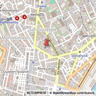 Mappa Via del chiostro 25, 80134 Napoli, Napoli (Campania)