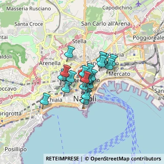 Mappa Vico dei Pellegrini, 80134 Napoli NA, Italia (1.0525)