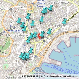 Mappa Piazzetta di Porto, 80134 Napoli NA, Italia (0.5655)
