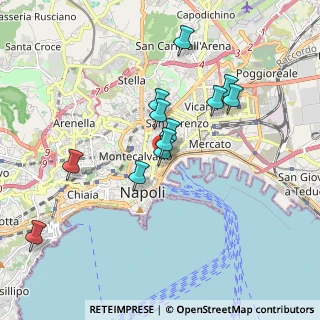 Mappa Pendino Santa Barbara, 80134 Napoli NA, Italia (1.73167)