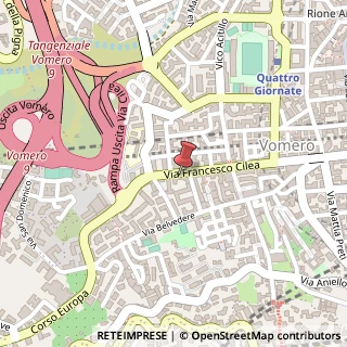 Mappa Via Francesco Cilea, 165, 80127 Napoli, Napoli (Campania)