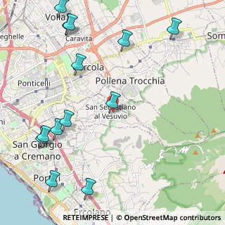 Mappa Via Palmieri, 80040 San Sebastiano Al Vesuvio NA, Italia (3.07385)
