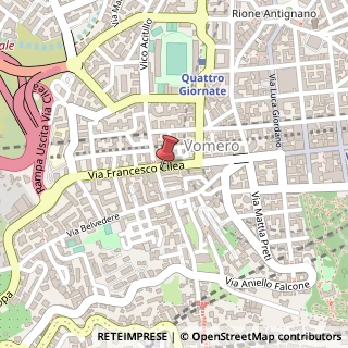 Mappa Via Francesco Cilea, 115, 80127 Napoli, Napoli (Campania)