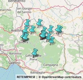 Mappa Via Calzella Carfagni, 83048 Montella AV, Italia (9.7425)