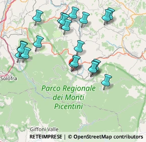 Mappa Largo Piediserra, 83048 Montella AV, Italia (8.6505)