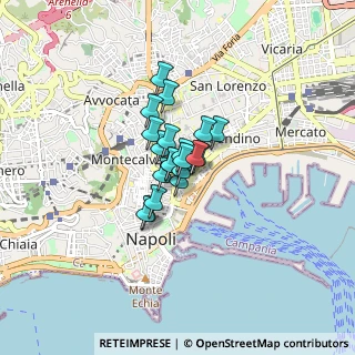 Mappa Via Card, 80134 Napoli NA, Italia (0.434)
