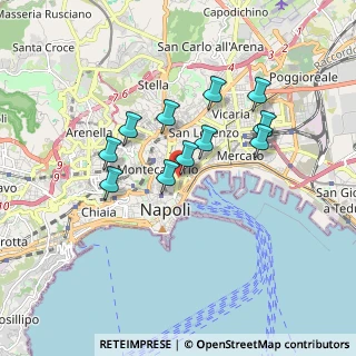 Mappa Via Card, 80134 Napoli NA, Italia (1.53818)