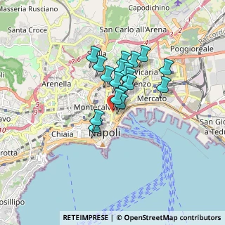 Mappa Via Card, 80134 Napoli NA, Italia (1.27222)