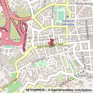 Mappa Via Belvedere,  160, 80127 Napoli, Napoli (Campania)