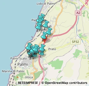 Mappa A3 Napoli - Reggio di Calabria, 89015 Palmi RC, Italia (1.6025)