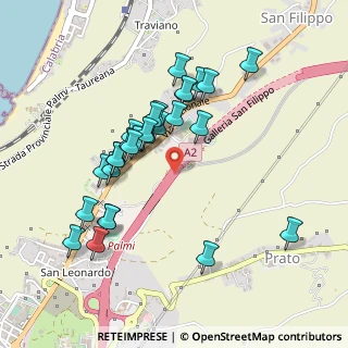 Mappa A3 Napoli - Reggio di Calabria, 89015 Palmi RC, Italia (0.48929)