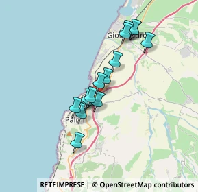 Mappa A3 Napoli - Reggio di Calabria, 89015 Palmi RC, Italia (3.21)