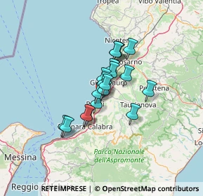 Mappa A3 Napoli - Reggio di Calabria, 89015 Palmi RC, Italia (9.36684)