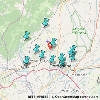 Mappa Via O. Gortanutti Viola, 33080 Roveredo in Piano PN, Italia (6.85467)