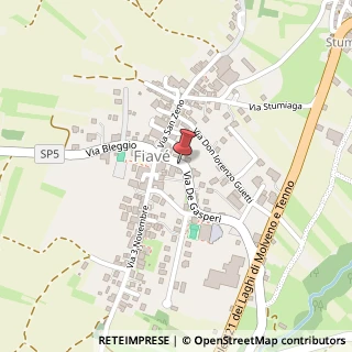 Mappa Via Alcide Degasperi, 22, 38075 Fiavè, Trento (Trentino-Alto Adige)