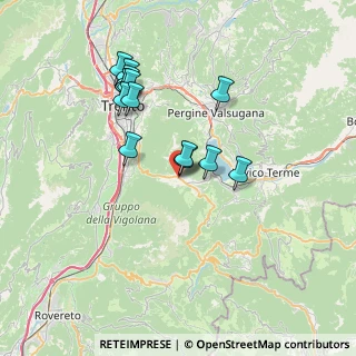 Mappa Via Nogarole, 38049 Vigolo Vattaro TN, Italia (6.60643)