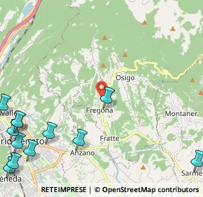 Mappa Via Roma, 31010 Fregona TV, Italia (3.45417)