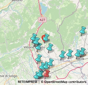 Mappa Via Roma, 31010 Fregona TV, Italia (9.1815)