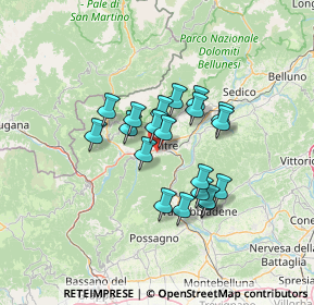 Mappa Via Beato Bernardino, 32032 Feltre BL, Italia (9.978)