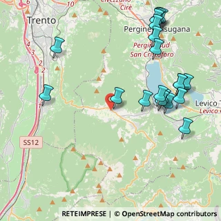 Mappa Via Erbosa, 38049 Altopiano della Vigolana TN, Italia (5.0745)
