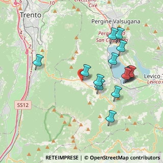 Mappa Via Erbosa, 38049 Altopiano della Vigolana TN, Italia (3.95143)