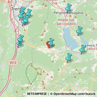 Mappa Via Erbosa, 38049 Vigolo Vattaro TN, Italia (5.47333)
