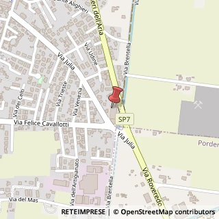 Mappa Via Brentella, 10, 33080 Roveredo in Piano, Pordenone (Friuli-Venezia Giulia)