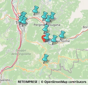 Mappa Via Castagnè, 38049 Bosentino TN, Italia (7.10077)