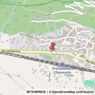 Mappa Via Sempione, 31, 28803 Premosello-chiovenda VB, Italia, 28803 Re, Verbano-Cusio-Ossola (Piemonte)