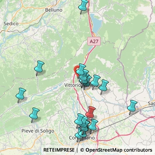 Mappa Via Guglielmo Marconi, 31029 Vittorio Veneto TV, Italia (9.298)