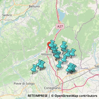 Mappa Via Guglielmo Marconi, 31029 Vittorio Veneto TV, Italia (6.80105)