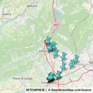 Mappa Via Guglielmo Marconi, 31029 Vittorio Veneto TV, Italia (10.0155)