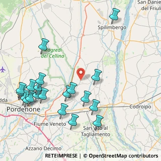 Mappa Via del Sole, 33098 Arzene PN, Italia (9.884)