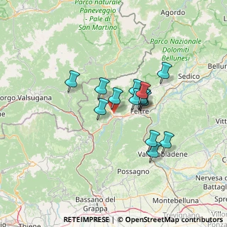 Mappa 32030 Fonzaso BL, Italia (10.04286)