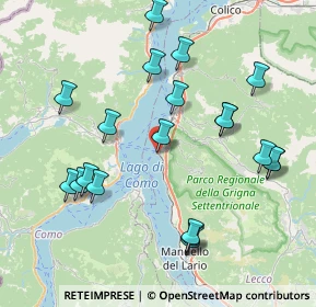 Mappa Viale Giovanni Polvani, 23829 Varenna LC, Italia (8.416)