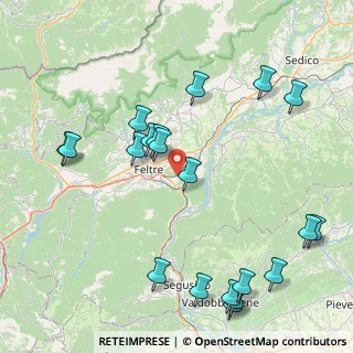Mappa Via Collesei, 32032 Feltre BL, Italia (9.8215)