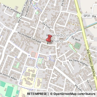 Mappa Via Giuseppe Garibaldi,  11, 33170 Roveredo in Piano, Pordenone (Friuli-Venezia Giulia)