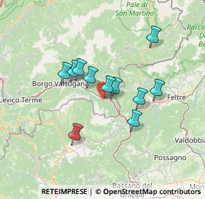 Mappa Ciclabile della Valsugana, 38055 Grigno TN, Italia (10.80818)
