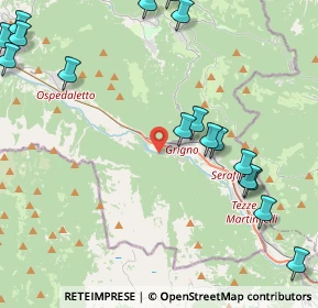 Mappa Ciclabile della Valsugana, 38055 Grigno TN, Italia (6.0825)