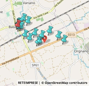 Mappa Via Corecian, 33031 Basiliano UD, Italia (0.943)