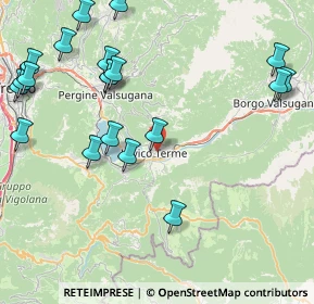 Mappa 38056 Levico Terme TN, Italia (10.3455)
